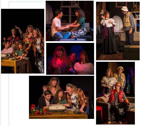 Theatre cast performance collage