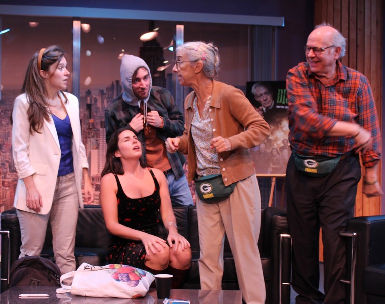Actors Performing a Comedy Scene